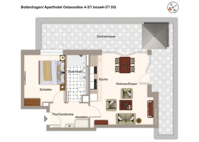 Ostseeallee Ostseeallee 4-37 شقة 4*